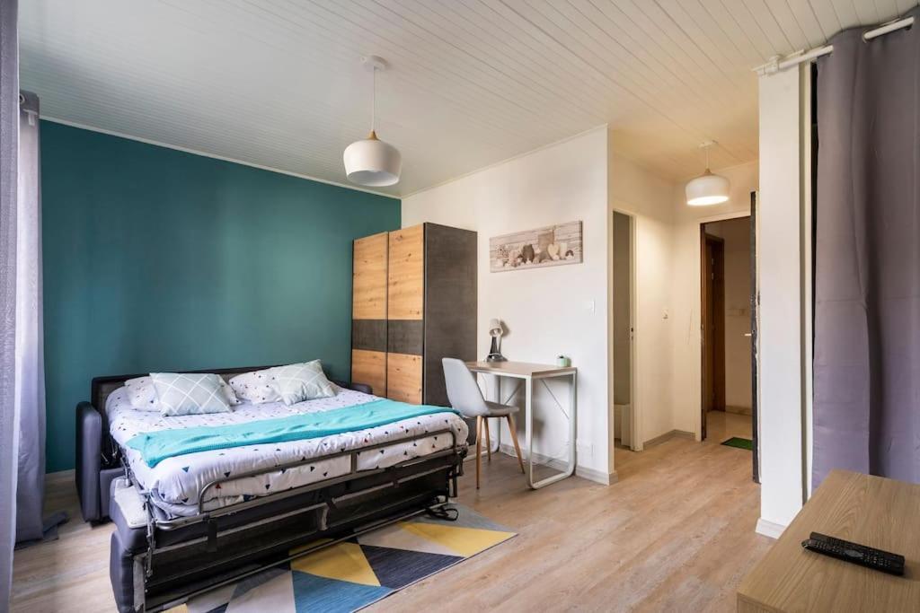 Studio Cosy Proche Du Centre + Parking Gratuit Cluses Luaran gambar