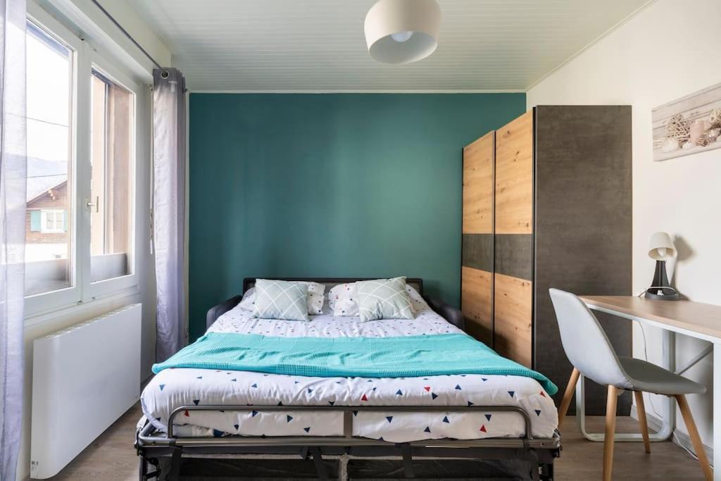 Studio Cosy Proche Du Centre + Parking Gratuit Cluses Luaran gambar