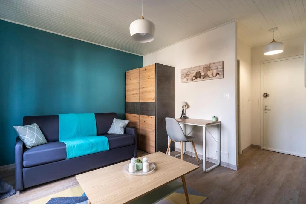 Studio Cosy Proche Du Centre + Parking Gratuit Cluses Luaran gambar